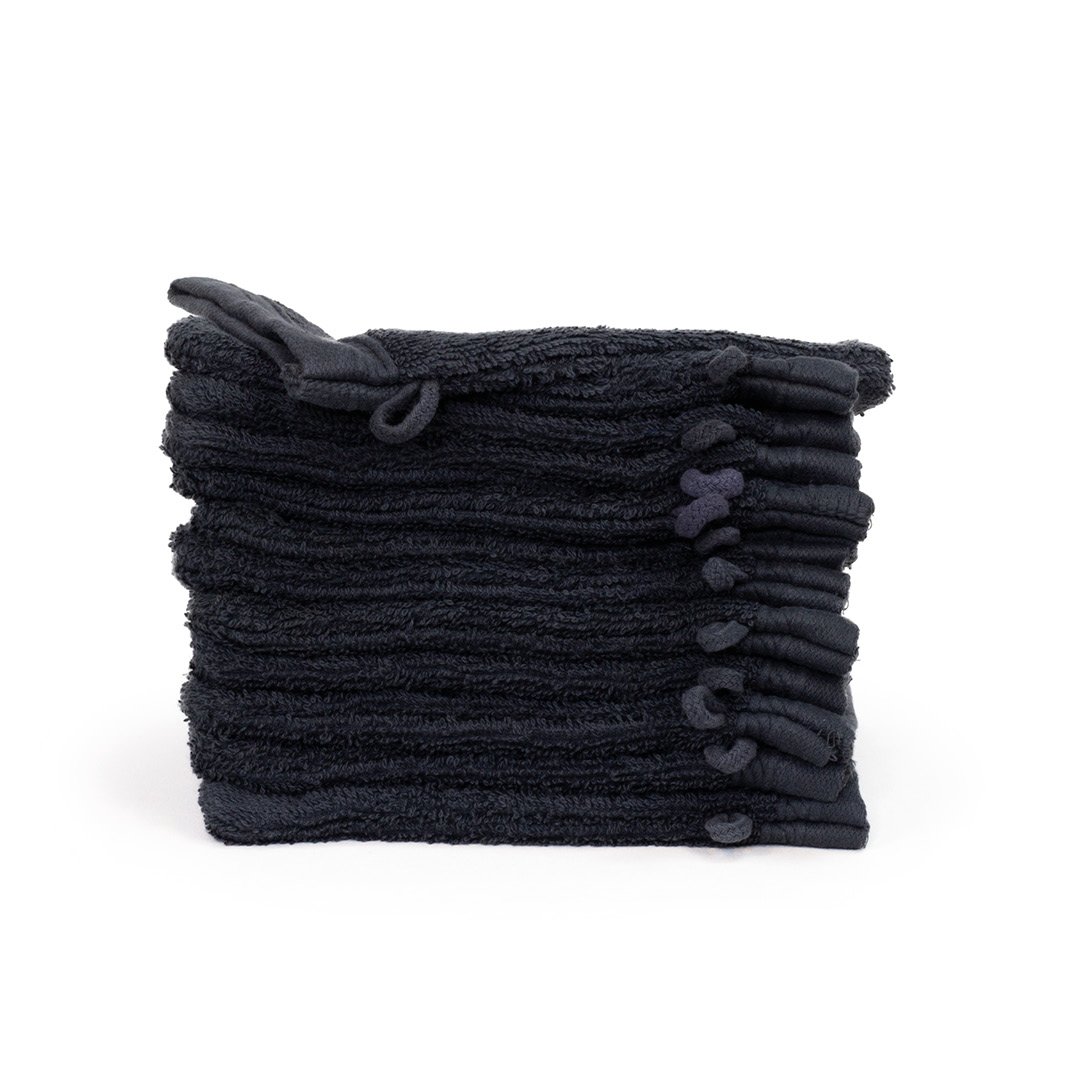 Organic 100% cotton Washcloth 16x21 cm, Anthracite