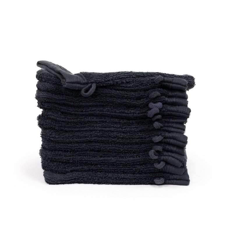 Organic 100% cotton Washcloth 16x21 cm, Anthracite