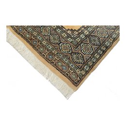 Bukhara handgeknoopt krijtachtig vloerkleed