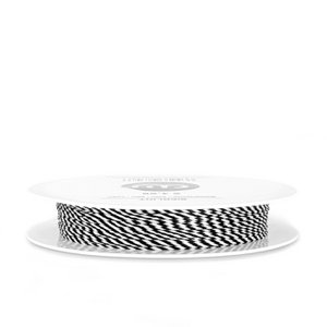Baker's twine - 1mm - 25m - black / white