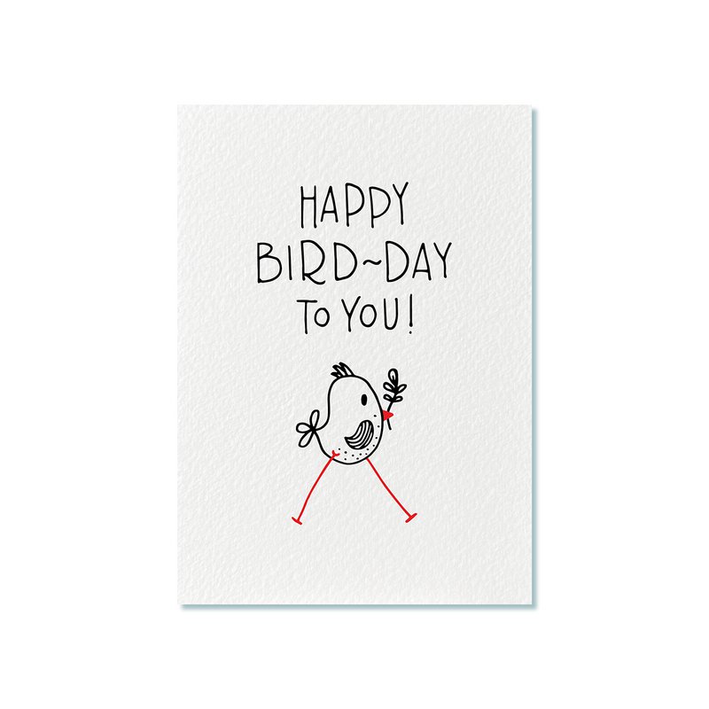 Ansichtkaart | Happy Bird-day