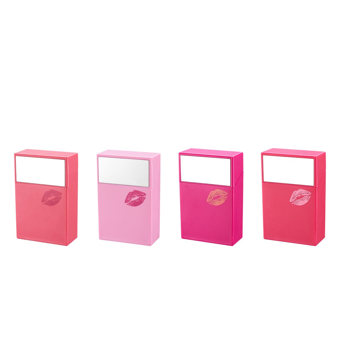Papierośnica Pink World z lusterkiem x12