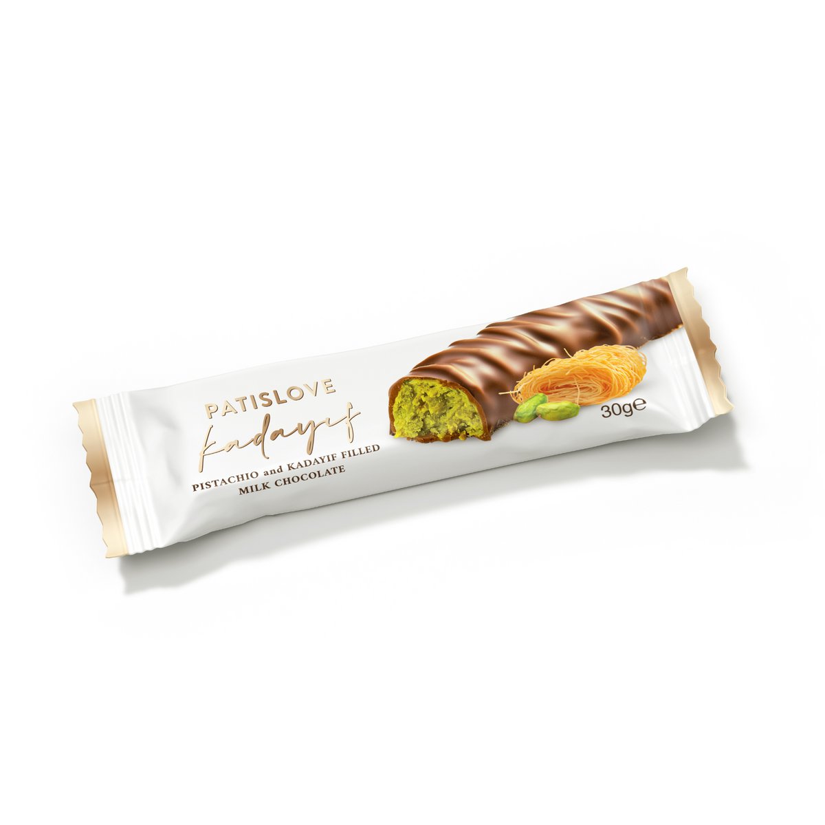 Pistache & kadi 4 millik chocolade, 30 g