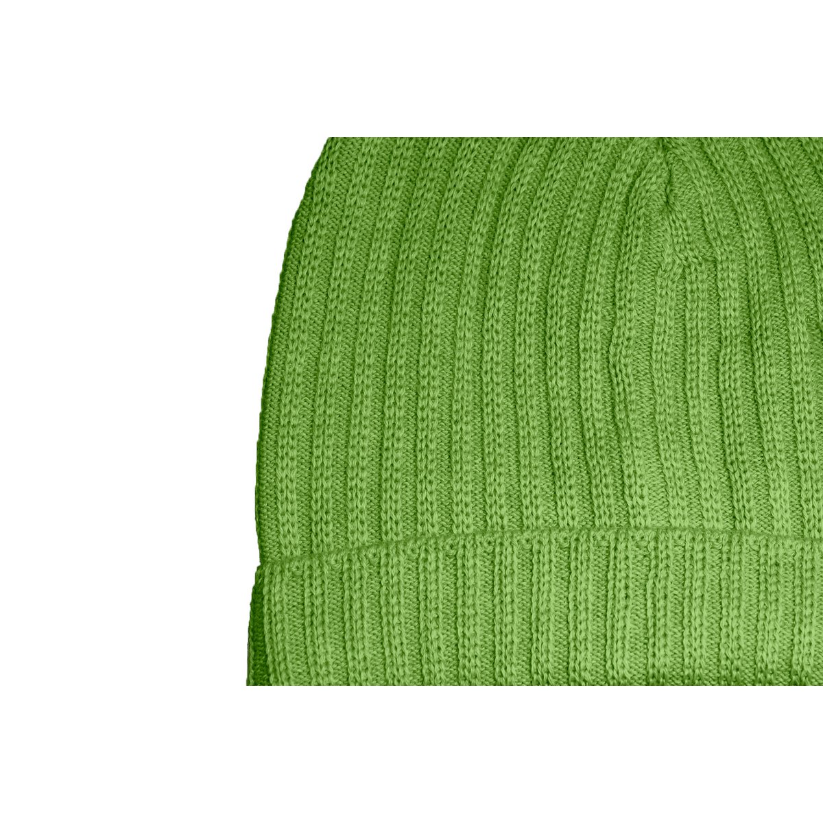 Bonnet en laine et acrylique vert