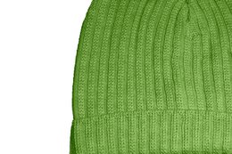 Bonnet en laine et acrylique vert