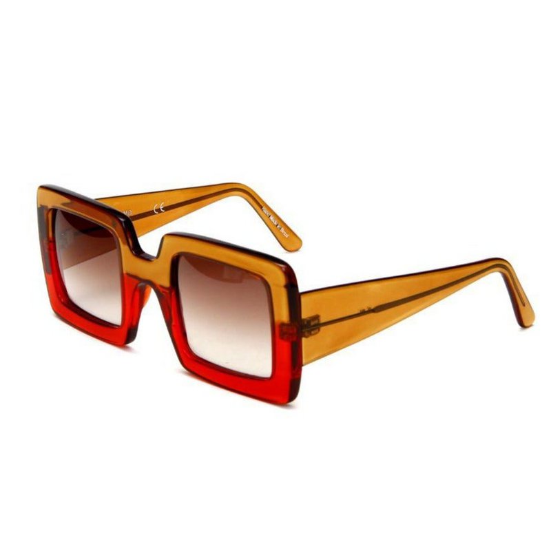 G01 -Red and Ambar Translucent- Horizontal Cut