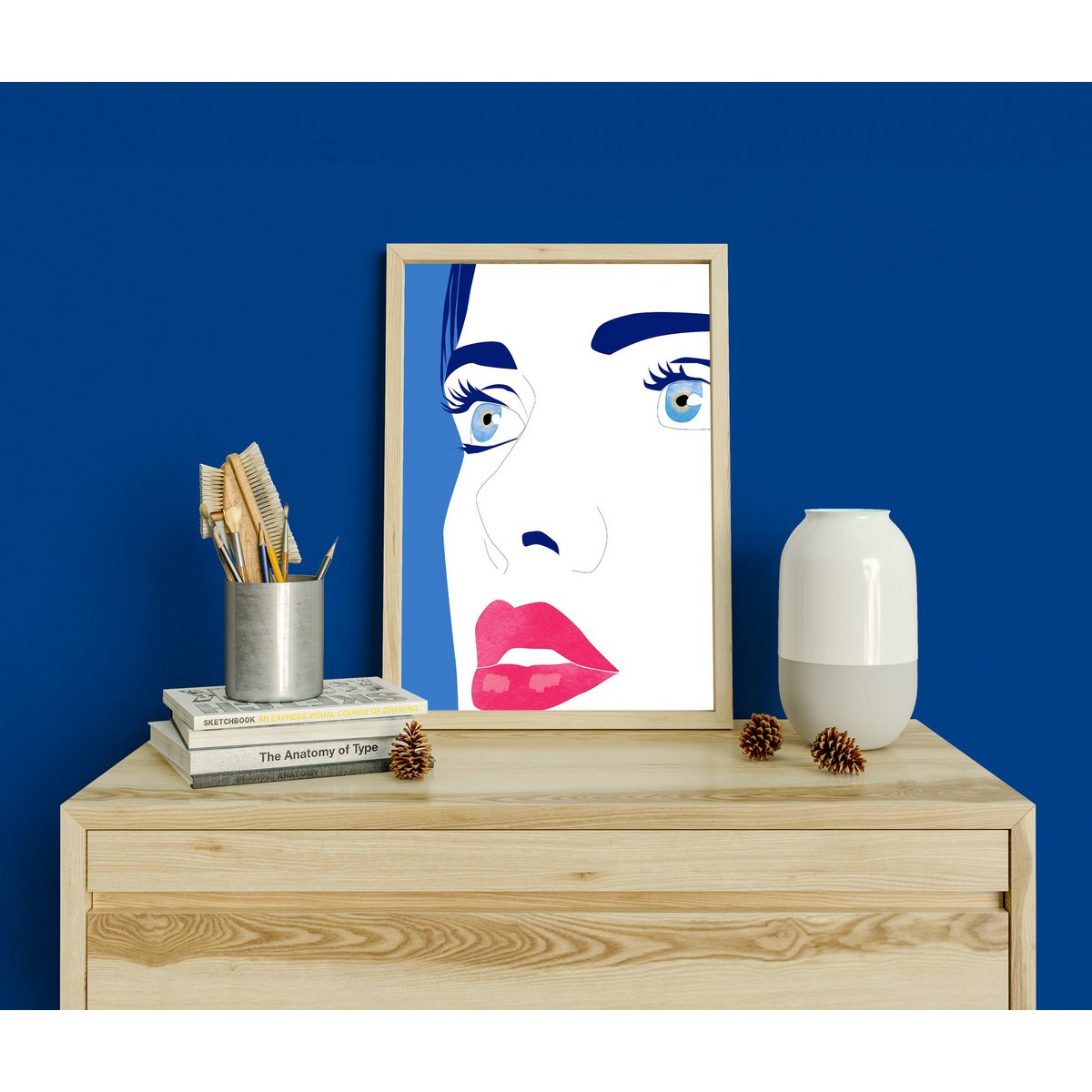 Les Yeux - Wall Art Illustration