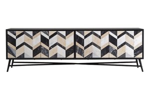 WOOD/MARBLE TV CABINET HM181051