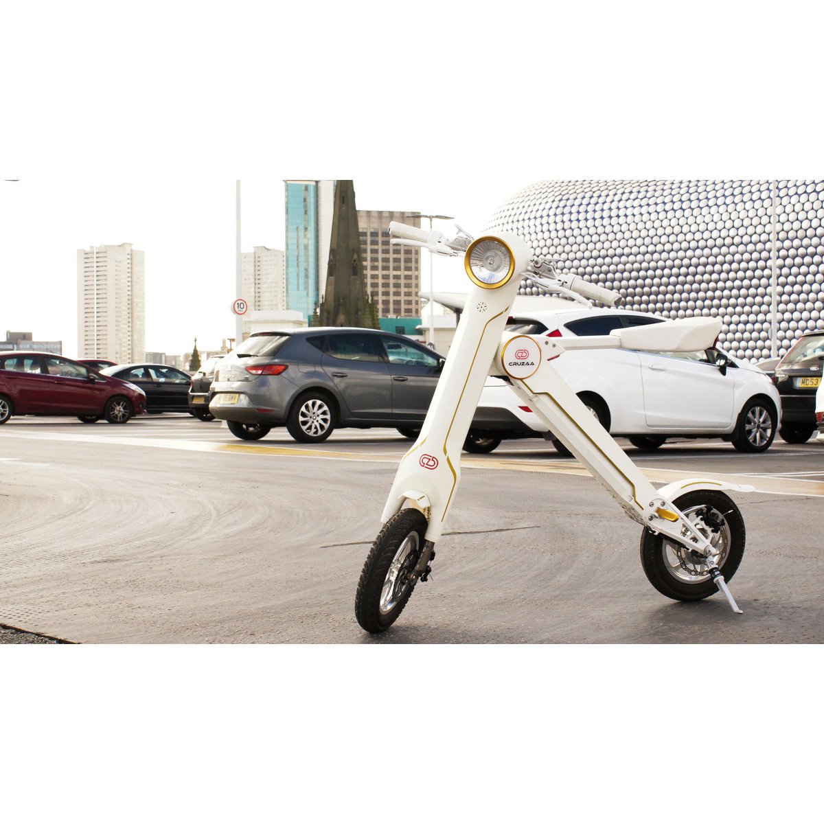 The Official Exclusive Cruzaa E-Scooter Racing White