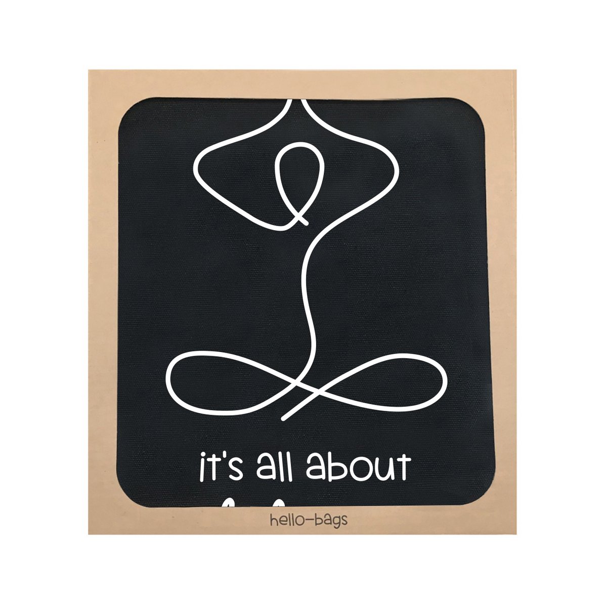 Totebags. Bolso grande modelo "Det handler om balance"
