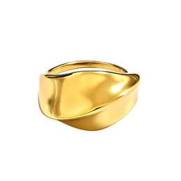 Adjustable Domed Wave Ring