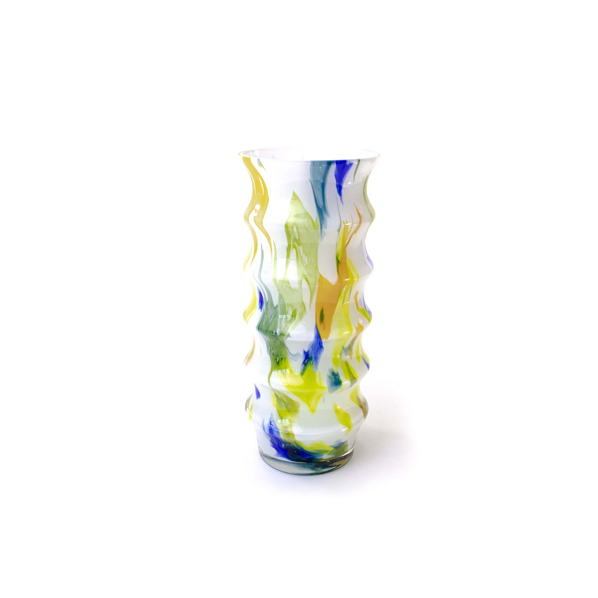 Vaas Ribbel "Monet Collectie" - middel - hoogte 30 cm - glas