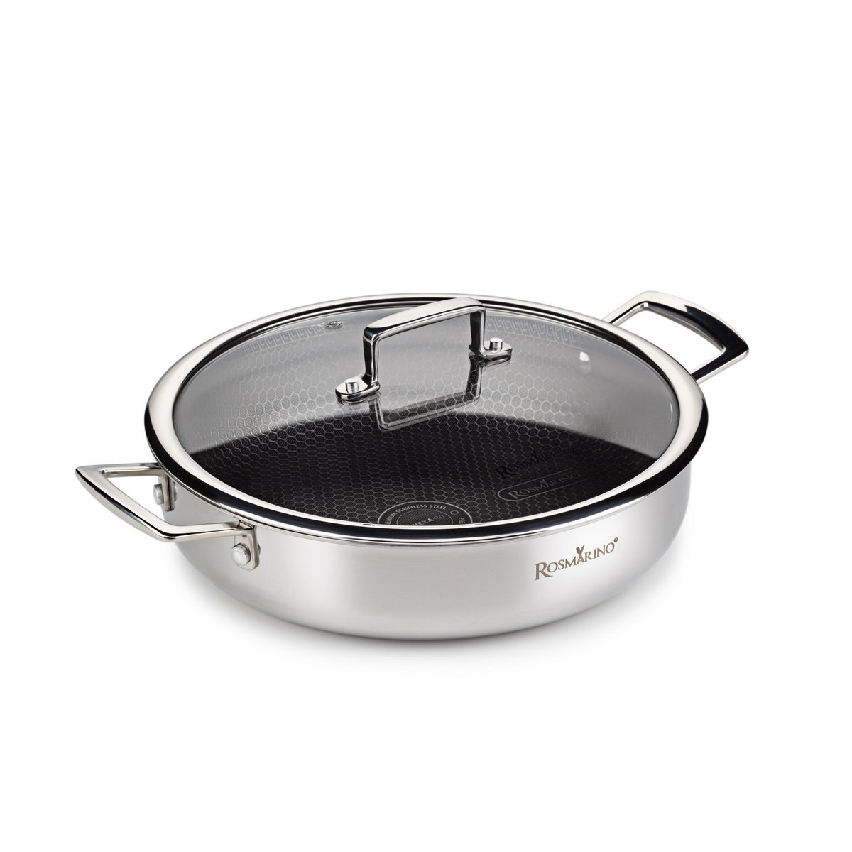 Rosmarino - Hexapro low frying pan with lid - 28cm