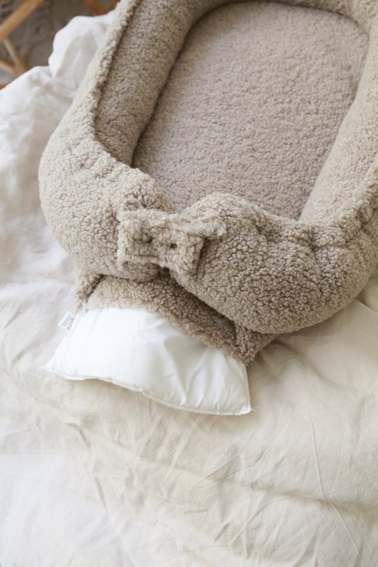 ALL TEDDY babynest / boucle babynest - 2 farver