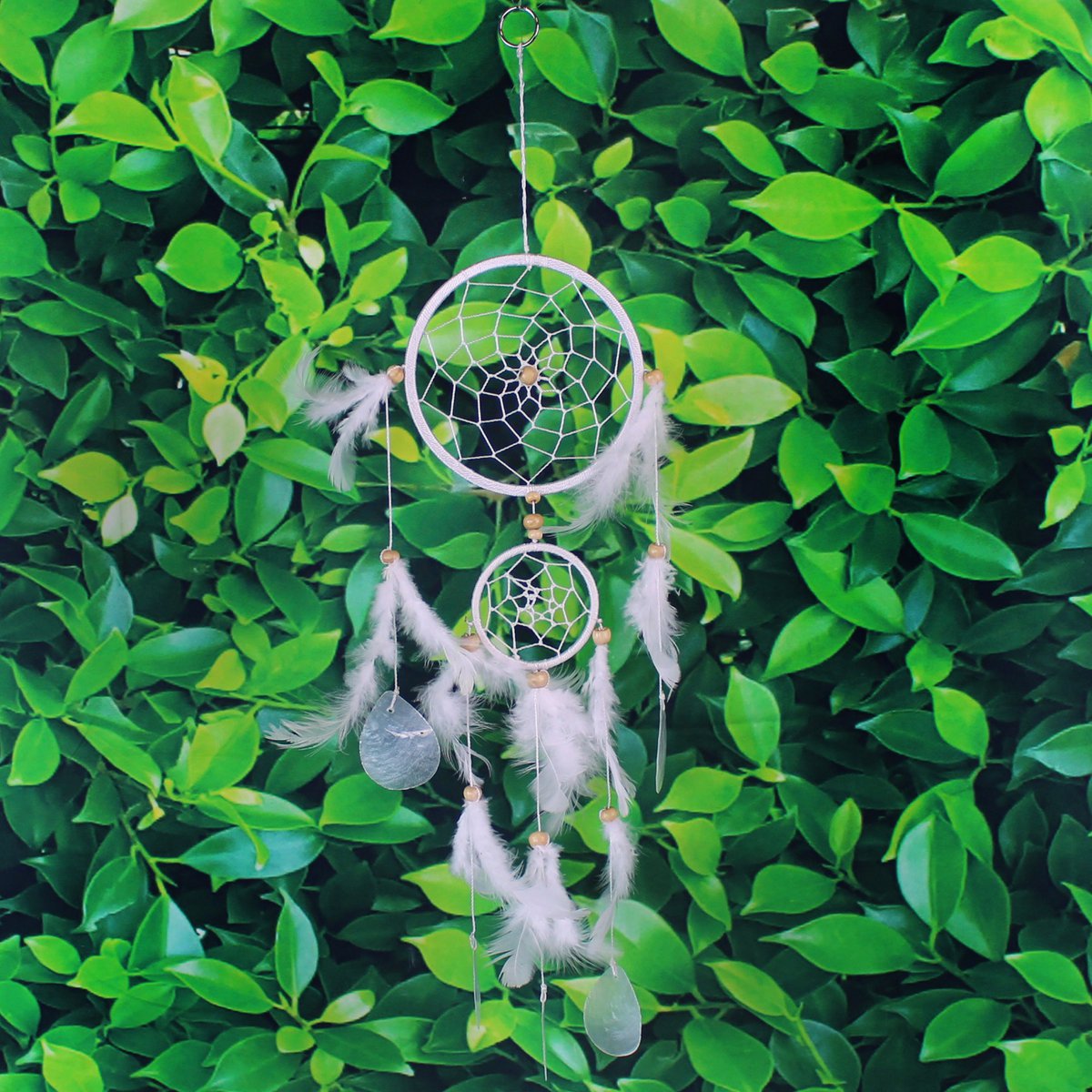 Window decoration dream catcher white 12cm