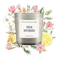 Silk Stories scented candle 230g - cedarwood & sandalwood, 50h