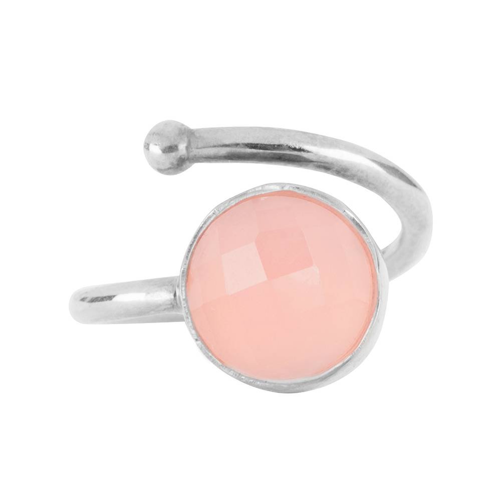 Silver ring Rose Quartz