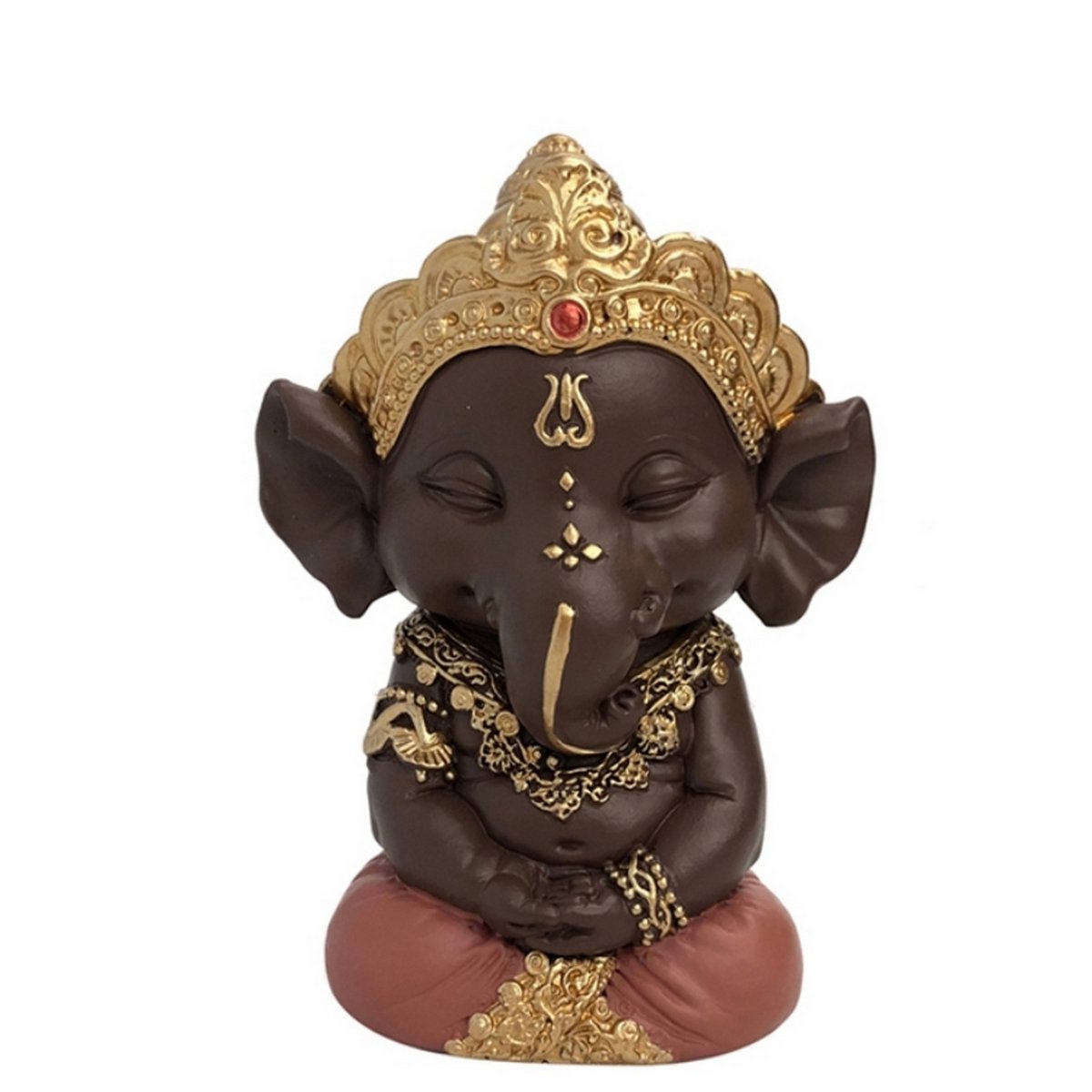 Statuetta Ganesh 2 - Portafortuna - Decorazione Zen e Feng Shui - Per creare un'atmosfera rilassante e spirituale - Idea regalo