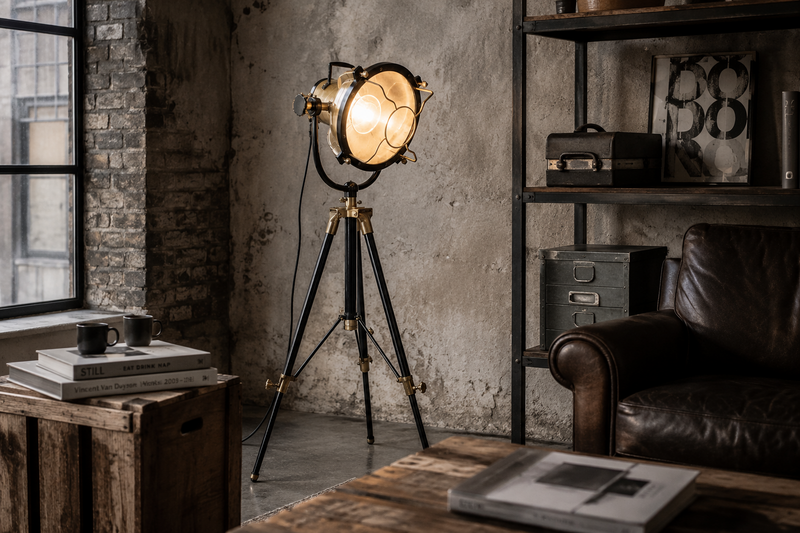 Industrial metal projector lamp H158x60