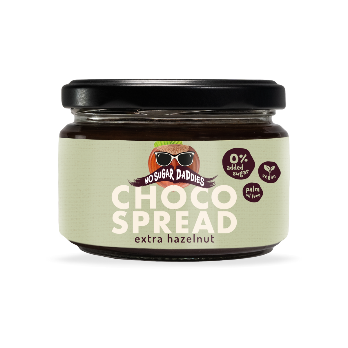 Dark chocolate-hazelnuts spread