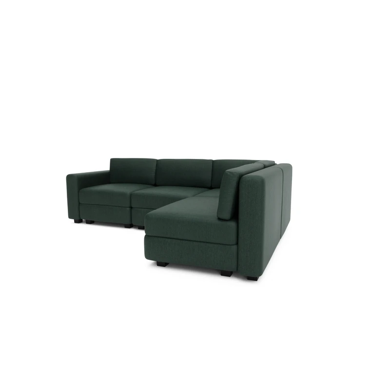 4-Seater Corner Modular Sofa GRACIA - Green