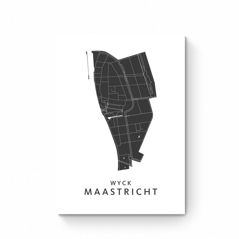 Maastricht - Wyck - Carte du quartier Poster