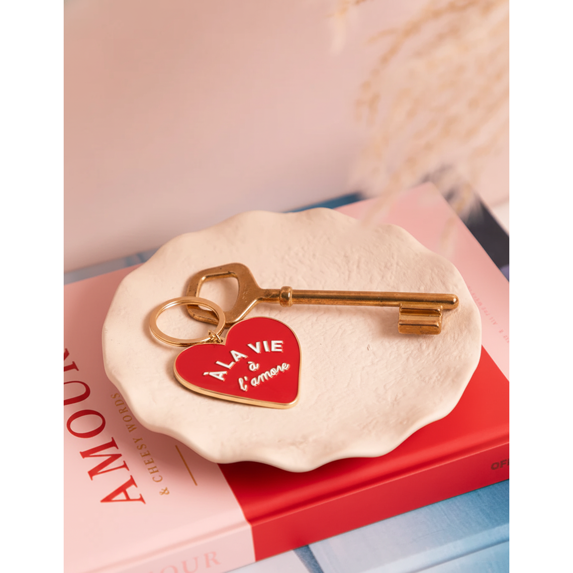 heart key ring