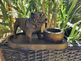 Fyrfadslysholder Engelsk Bulldog