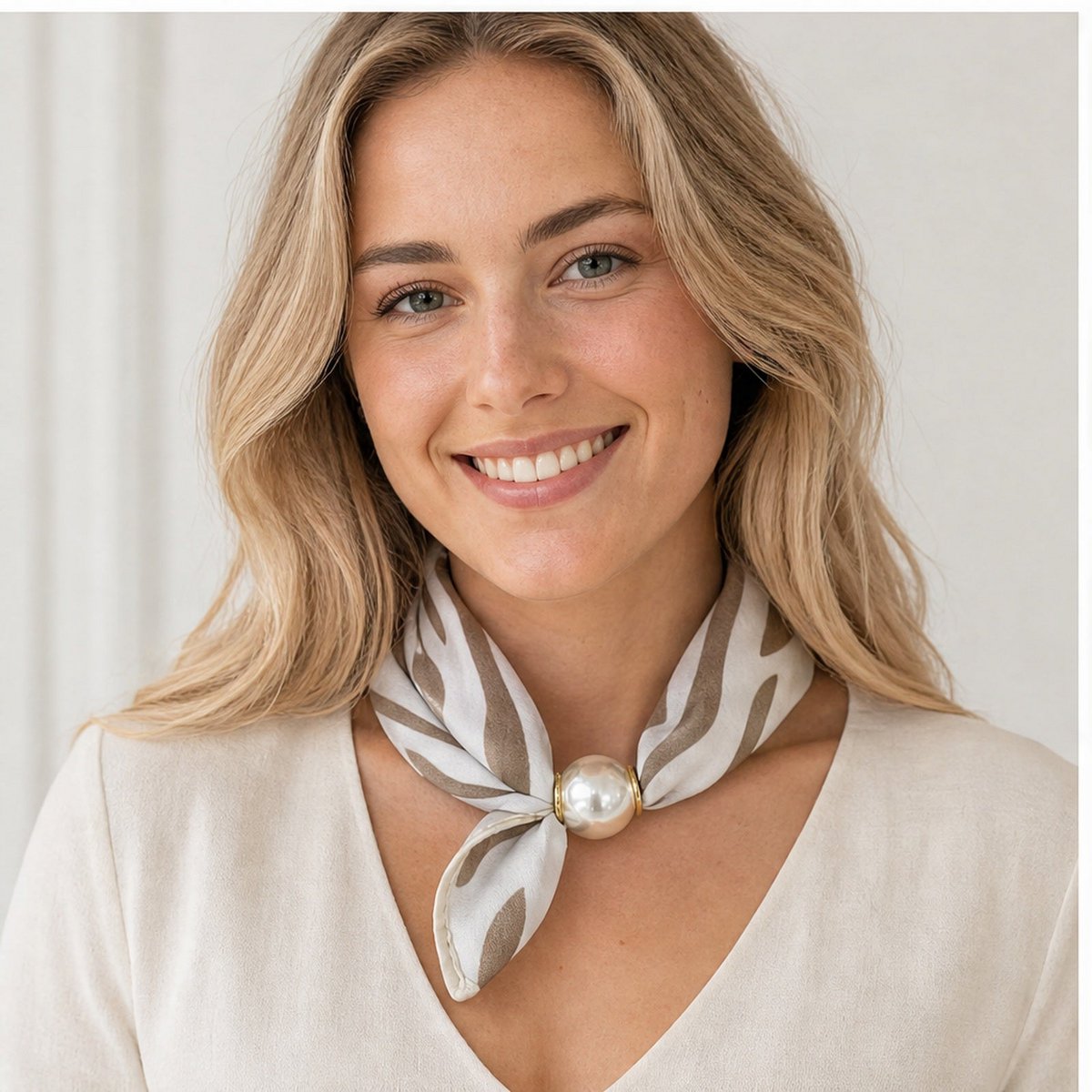 HS Pearl Scarf Zebra Print - Multiple Colors