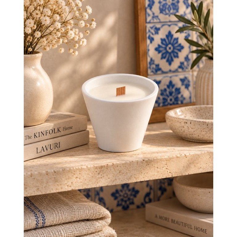 LAVURI SWING Candle CUP – Ręcznie robiona świeca z wosku sojowego Cocos Vanilla