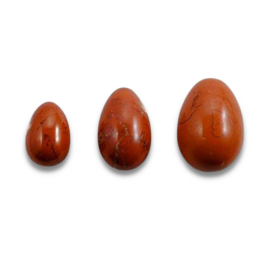 Oeuf de Yoni en Jaspe Rouge