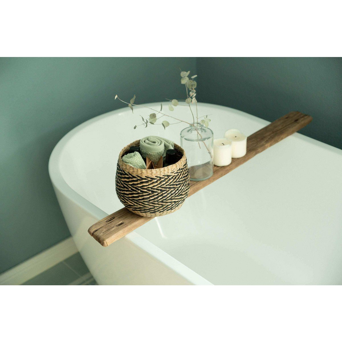 Plaid Overtopf par l'herbe de mer: panier décoratif
