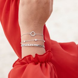 Bracelet Circle of Life, plaqué or rose 18 carats