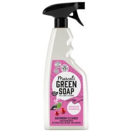 Bathroom cleaner spray with patchouli and cranberry scent, in a 500ml bottle.