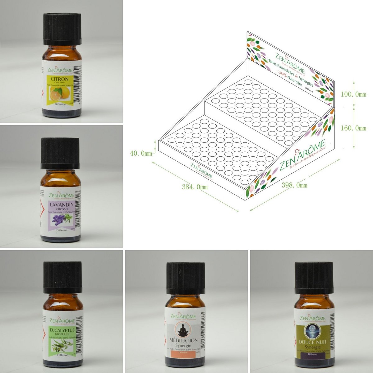 Implementatiepakket 120 essentiële oliën en synergieën + gratis weergave