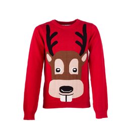 Christmas Sweater Kids - Reindeer Red