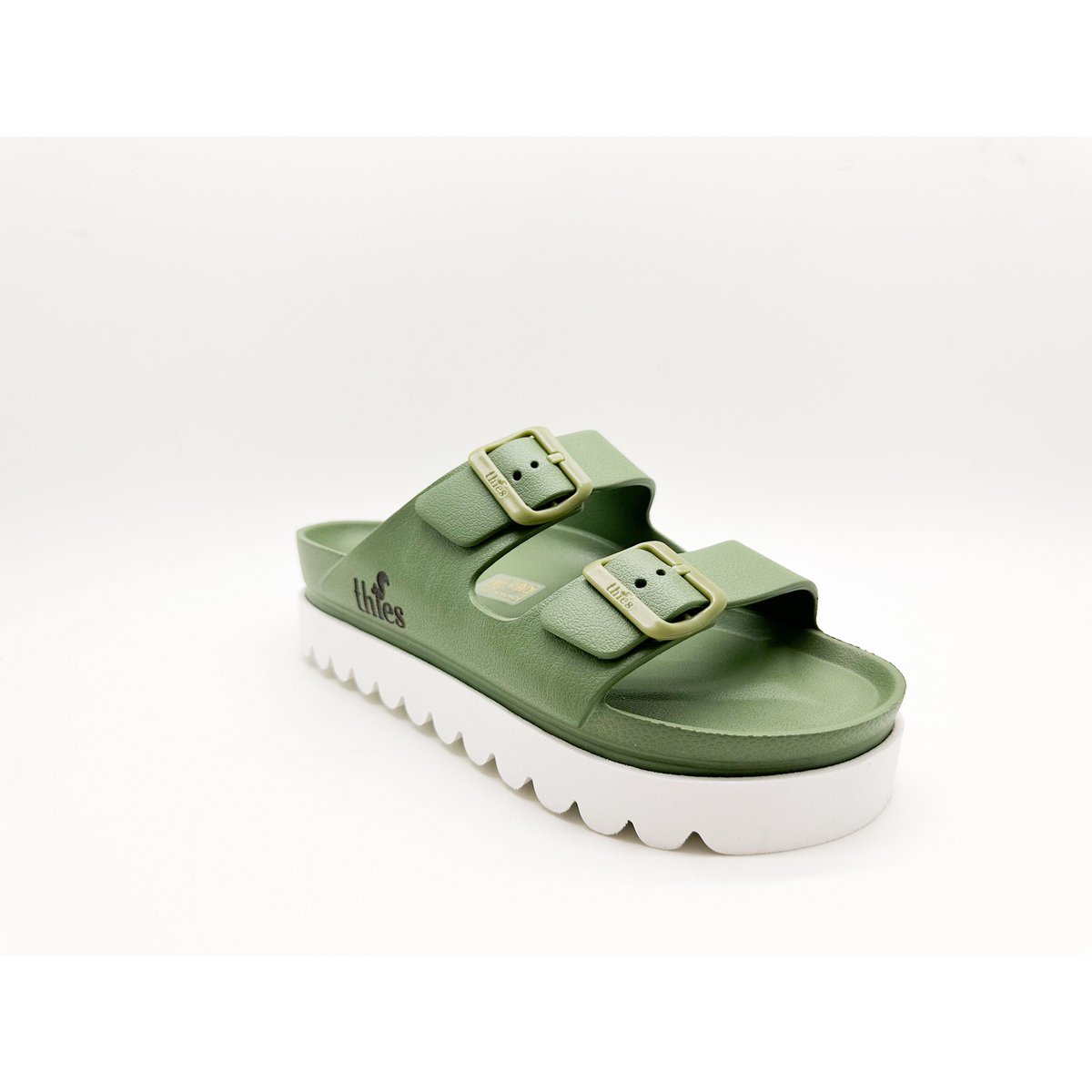 thies 1856 ® Ecofoam Plateau Sandal vegan khaki