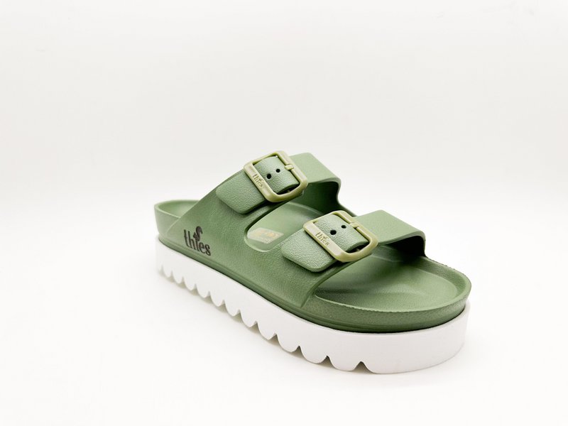 thies 1856 ® Ecofoam Plateau Sandal vegan khaki