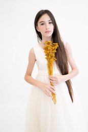 Vestido formal ANABELLA - Melocotón