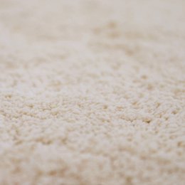 Round washable cotton rug with crochet finish PERLA SABLE