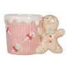 Mok 350 ml Roze Keramiek Gingerbread man