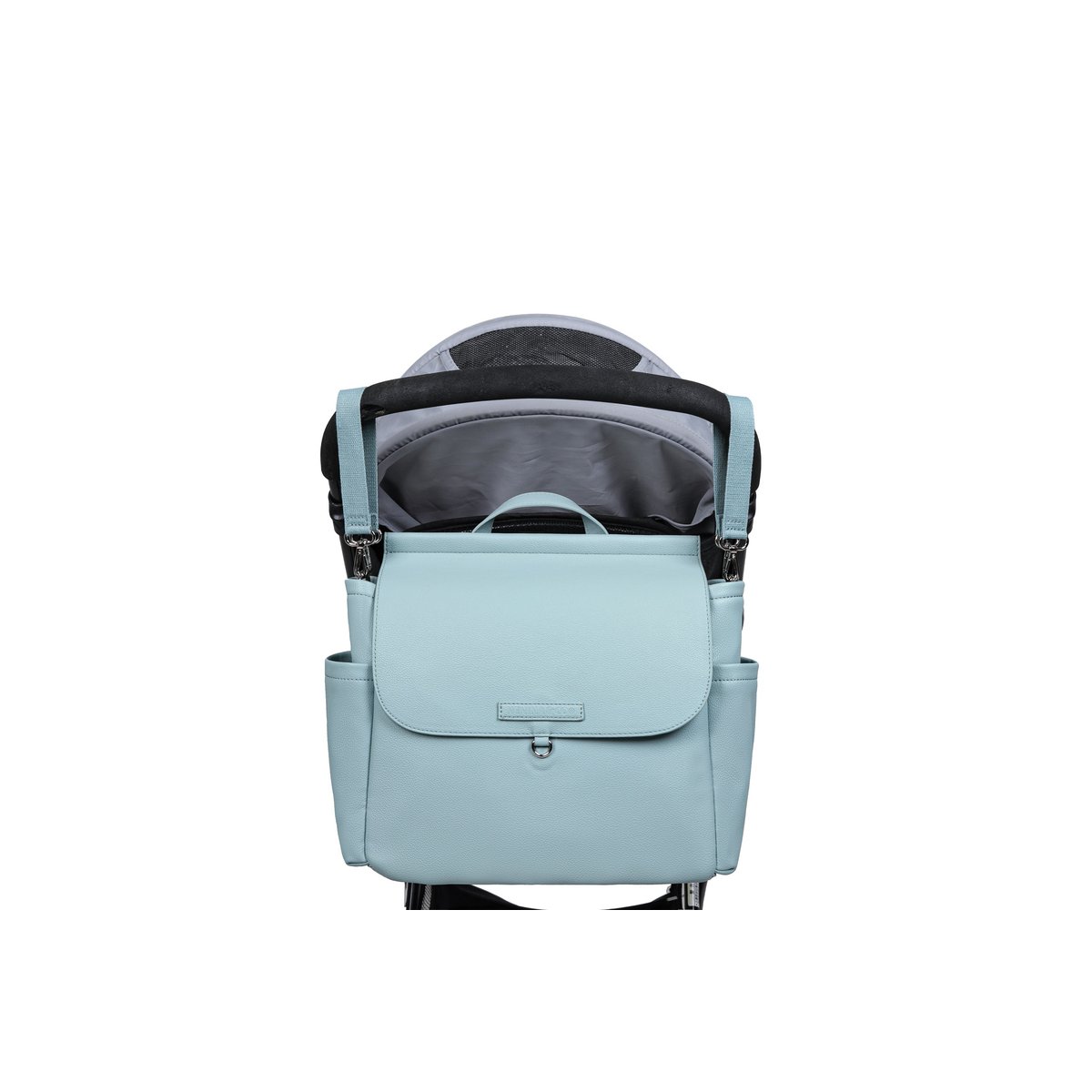 MIREM Maternity Bag By Nenina & Co Dusty Blue + Gift Changing Mat + Pacifier Holder