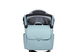 Sac de Grossesse MIREM By Nenina & Co Dusty Blue + Cadeau Matelas à Langer + Attache Sucette