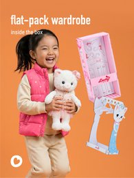 Soft toy, Lucky Kitty, Lucky Sophie: Powdery Dreams 38 cm