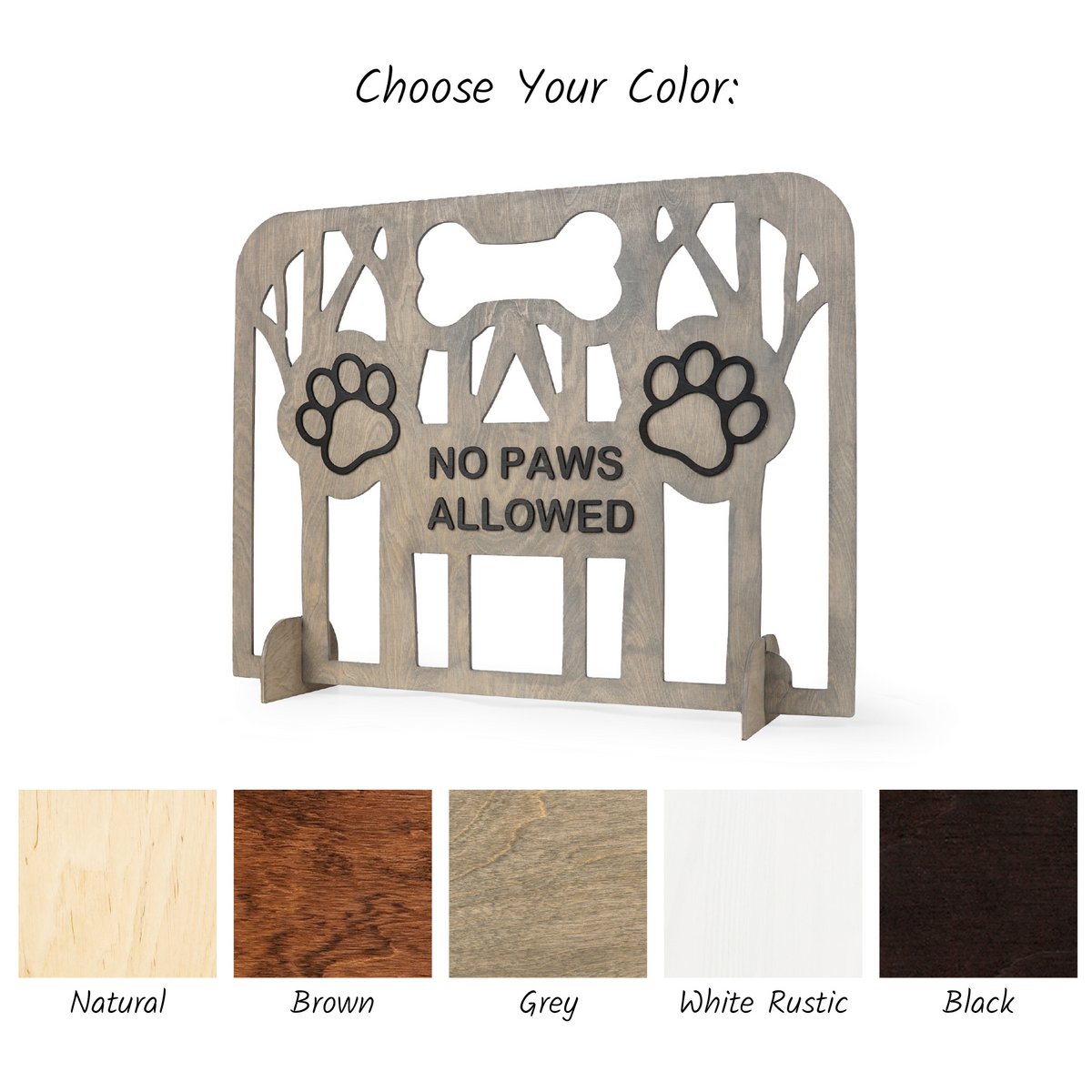 Puerta portátil de tapón para perros de madera para uso en interiores, barrera de mascotas independiente para espacios para el hogar