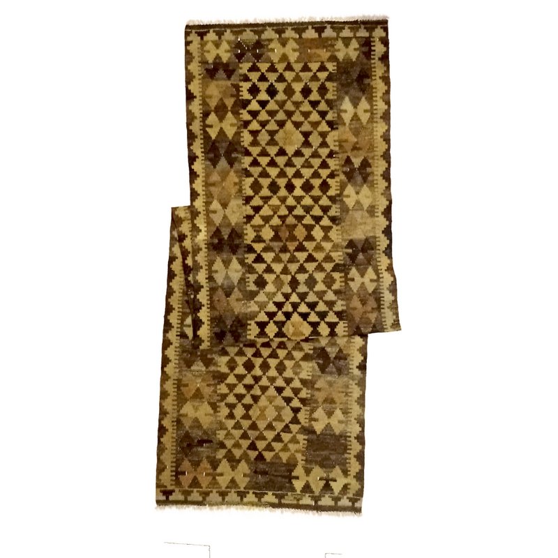Tapis kilim en bois flotté fait main afghan