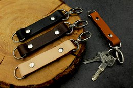 Custom trigger snap leather key fobs with your logo engraved