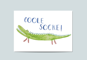 Ansichtkaart Coole sokken