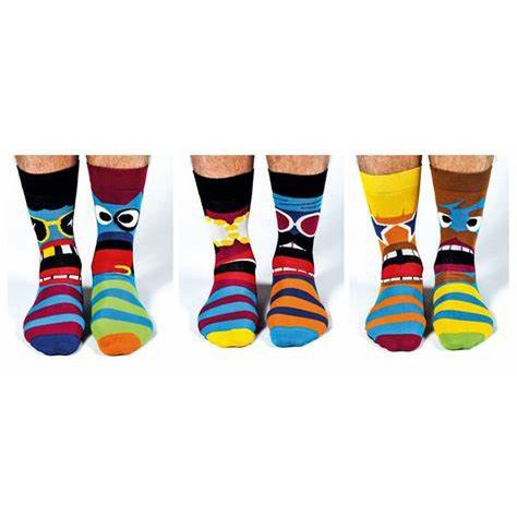 Funky Hip Cool Nice Herre sokker 6 forskellige i en gaveæske 39-46 ODDSocks