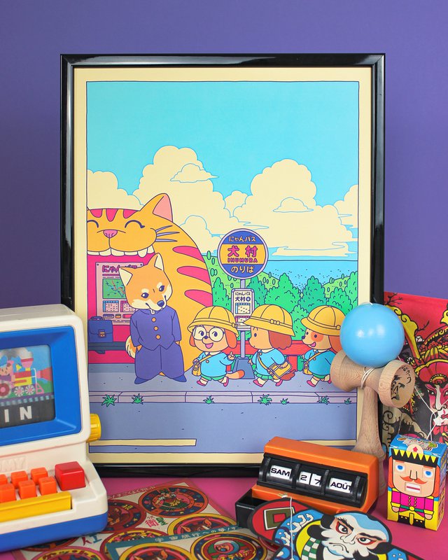 Plakat "Bus Stop" Format 30x40cm